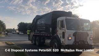 C-6 Disposal Systems Peterbilt 520 McNeilus Rear Loader