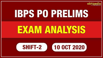 IBPS PO PRELIMS EXAM ANALYSIS | SHIFT- 2 | 10 OCT 2020 | By Vasundhra Ma