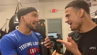 TEOFIMO LOPEZ INTERVIEWS ROLLY ROMERO; BOTH CLOWN DEVIN HANEY & GERVONTA DAVIS