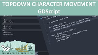 Godot 4 Basic Top Down Character Movement - GDScript