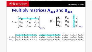 ECSE 1010 - Matrix Multiplication 3x3 and 3x3