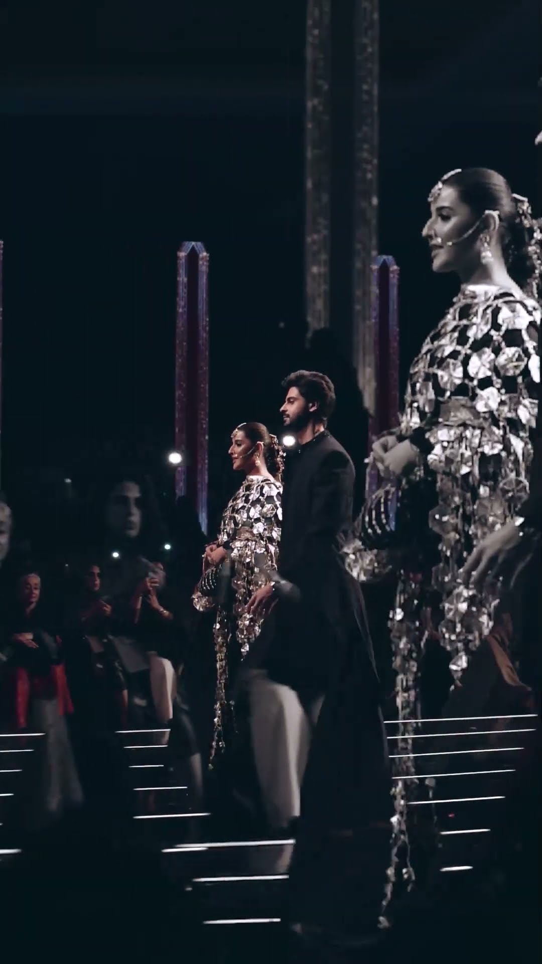 Hareem Farooq and Saad Qureshi brought a regal charm to the runwa