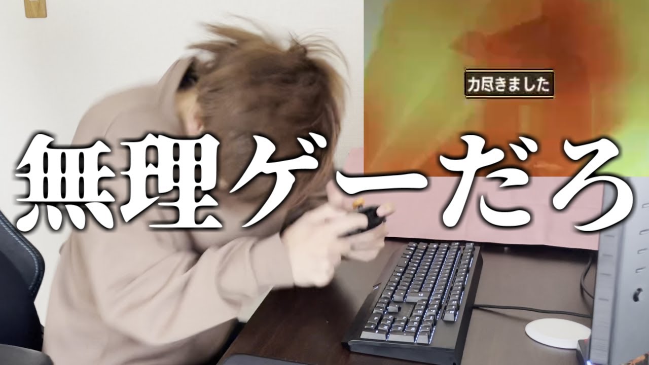 モンスターの理不尽な攻撃に１度堪えるも、2度目で崩壊する奴