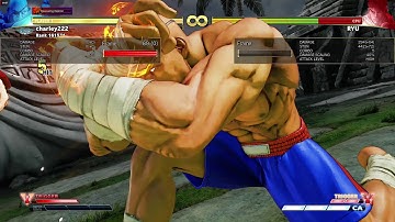 sf5 sagat  vt1 3 bar middle screen easy combo vs crouch enemy