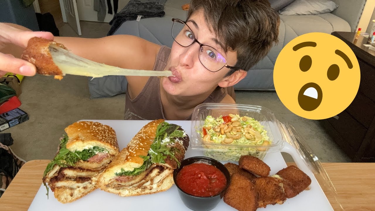 Scam Stories + Savory Bites: Mozzarella Sticks, Sandwiches, and Caesar Salad Mukbang