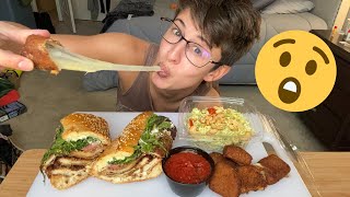 Scam Stories + Savory Bites: Mozzarella Sticks, Sandwiches, and Caesar Salad Mukbang by Gabby Eniclerico 20,129 views 1 month ago 14 minutes, 28 seconds