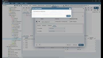 Foreign Key ด้วย pgadmin4 GUI
