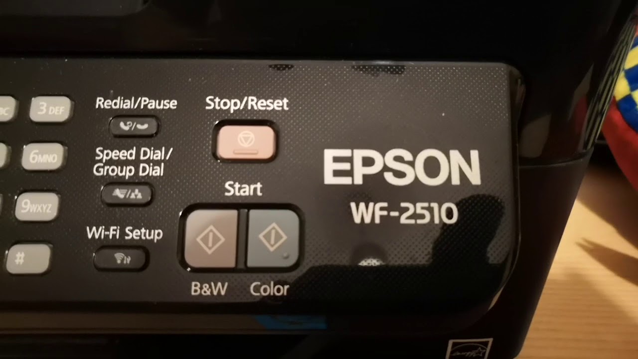 Epson wf-2510 configurazione Wifi - YouTube