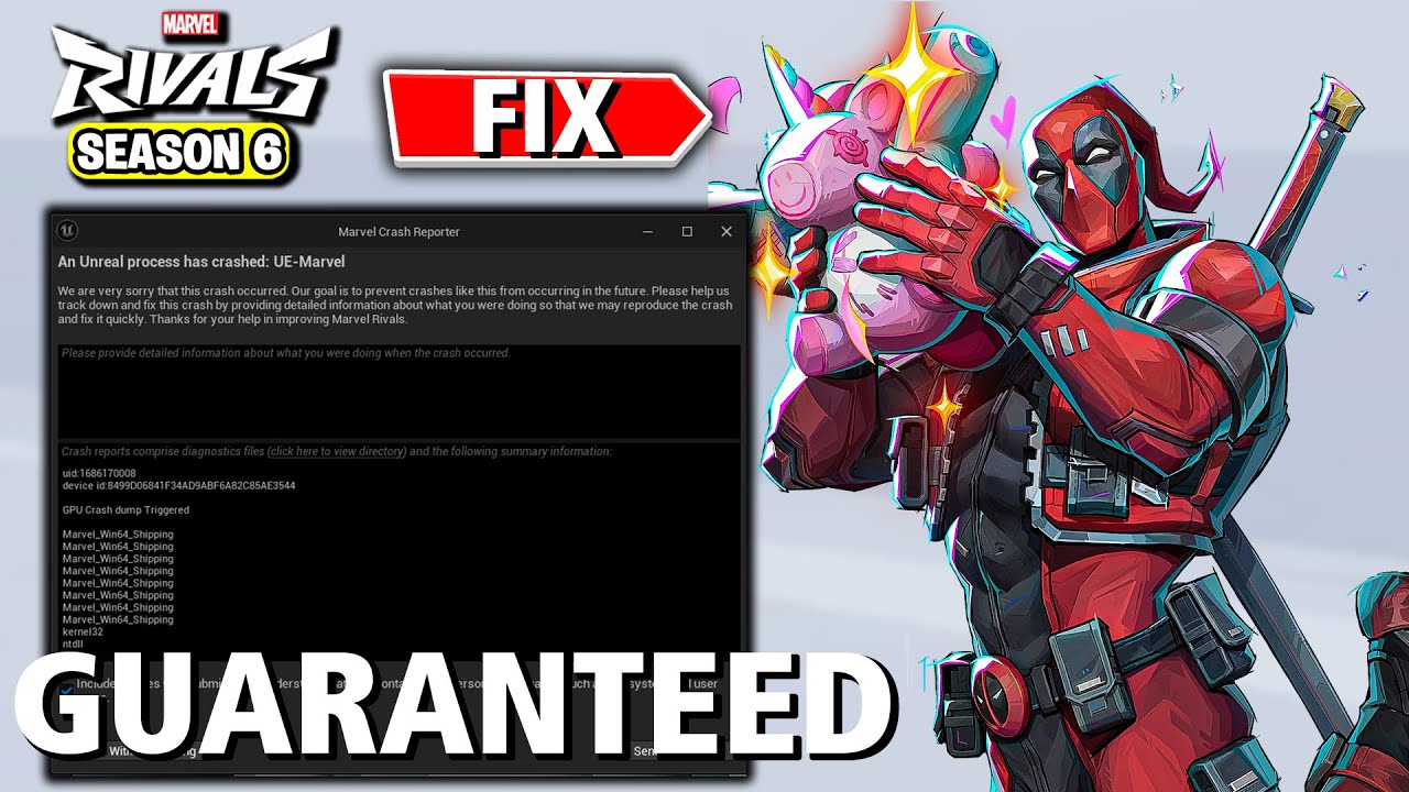 Как исправить сбои в 6 сезоне Marvel Rivals | Marvel Crash Reporter FIX (2026)