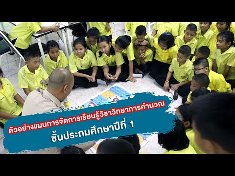 ตัวอย่างแผนการจัดการเรียนรู้ด้านวิทยาการคอมพิวเตอร์ ป.1