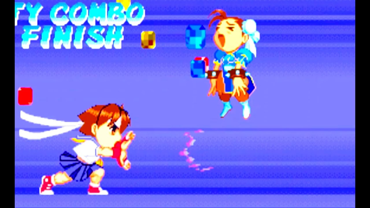 Pocket Fighter (PS1) Sakura Playthrough [1CC] YouTube