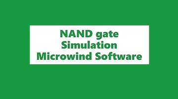 NAND gate Simulation | VLSI | Microwind Simulation