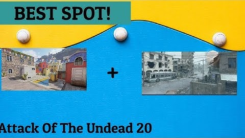 BEST SURVIVOR SPOTS FOR ATTACK OF THE UNDEAD 20 ( CODM CROSSFIRE & TUNISIA )