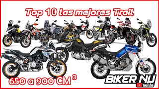 Top 10 Mejores Trail de 650 a 900 CC / Top speed / Características / comparación 2022  2023 !!