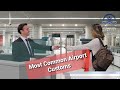 English for most common airport customs questions