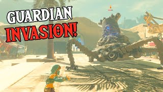 Taking a GUARDIAN to Gerudo Town! | Zelda: Breath of the Wild