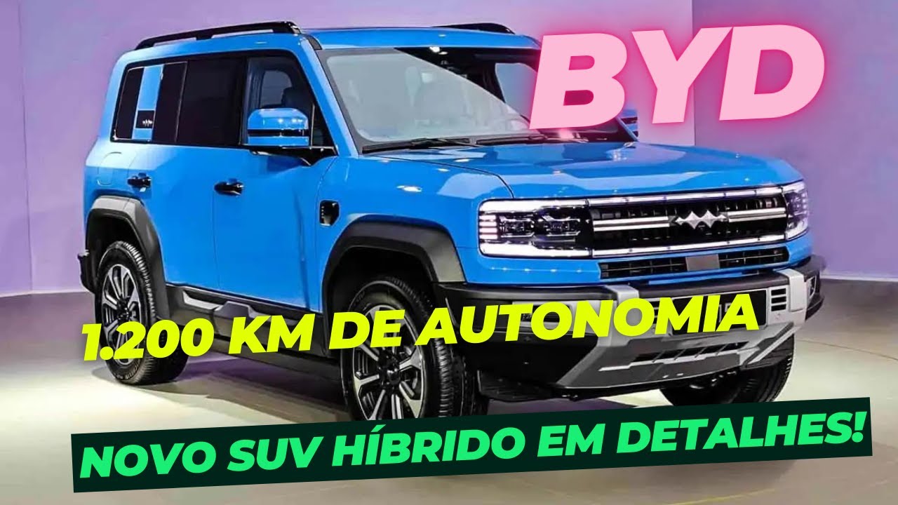 BYD APRESENTA SUV HÍBRIDO COM AUTONOMIA DE 1.200 KM. CONHEÇA MAIS