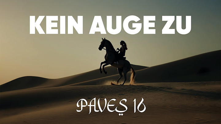 Paves 16 - Kein Auge zu (Official Video)