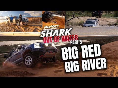 Flooded Eyre Creek crossing, smoking BYD Shark and Tackling Big Red in the Simpson Desert!
