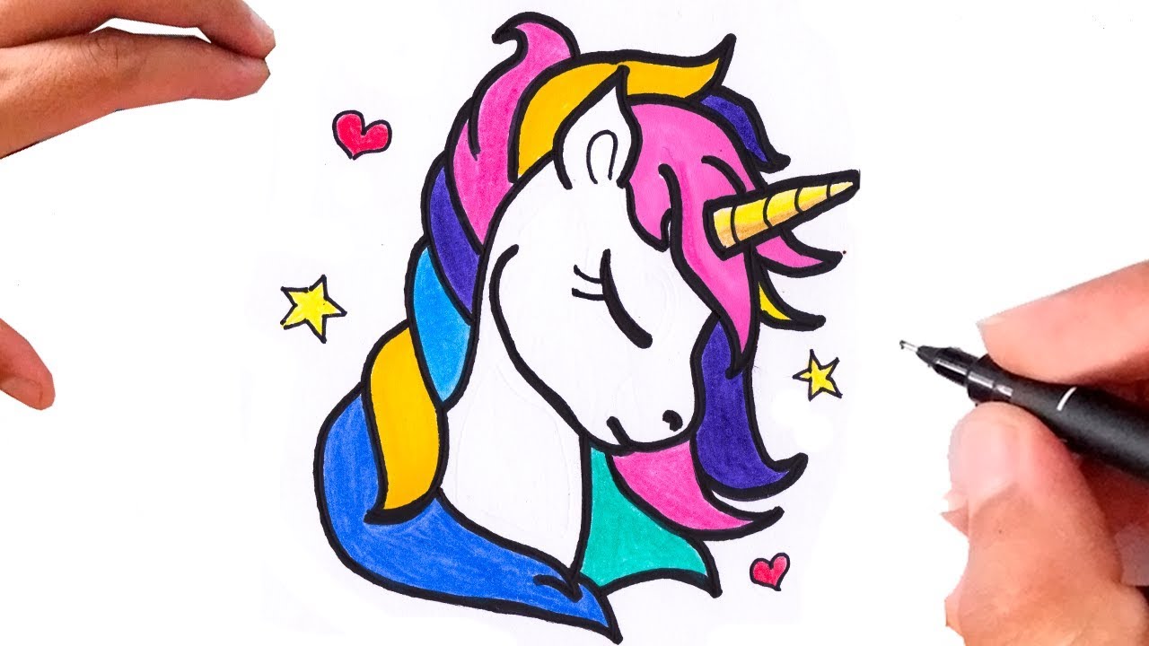 COMO Desenhar um UNICÓRNIO FOFINHO KAWAII  Unicornio desenho, Unicórnio,  Coisas para desenhar