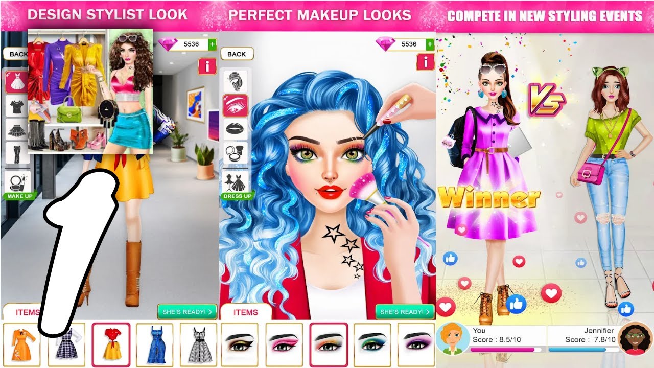 College Girls Fashion Dress up Gameplay #1 All Levels (Android, IOS)