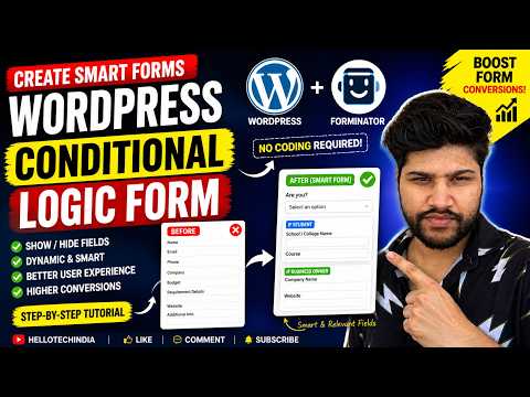 Create Advanced WordPress Forms with Conditional Logic without Coding