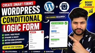 Create Advanced WordPress Forms with Conditional Logic without Coding in Hindi