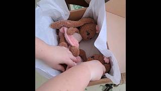 Ballerina rabbit Super soft stuffed animal plush toy for children easter crochet long ear bunny