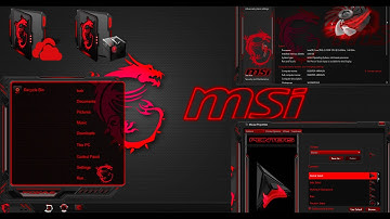 Windows 10 theme MSI Dragon Red Ultimate Theme  for Windows 10 19h1-21h2 8K