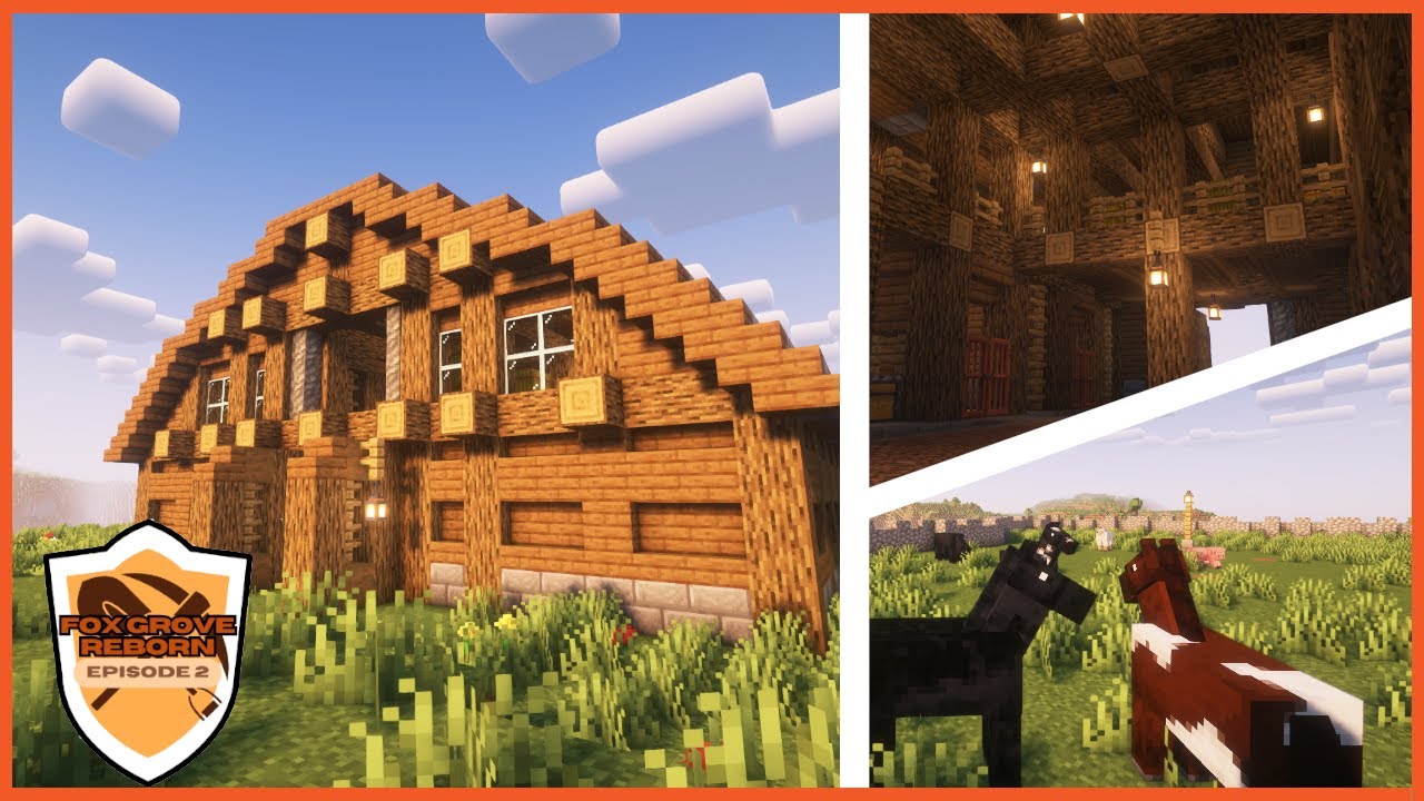 Minecraft Ranch Lodge How To Build An A Ranch in Minecraft ... Again - YouTube