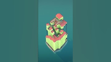 Townscaper | I built a miniature industrial city with a high tower. #shorts #gameplay #citybuilder