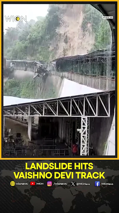 Landslide Hits Mata Vaishno Devi Track; Pilgrim Dies | WION Shorts