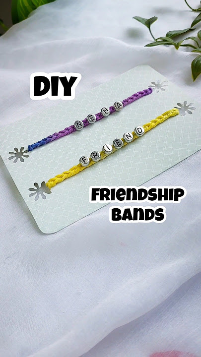 Name Friendship Bands DIY #friendship #DIY #band #friends