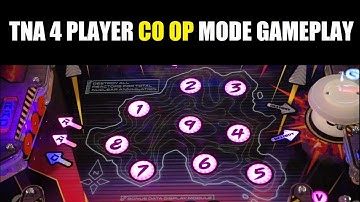 CO OP mode TNA (Total Nuclear Annihilation) pinball 4 player gameplay - awesome sound