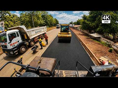 Inside Ghana's Big Push Project - Asphalt Surfacing at Hwediem SHS on the Tepa Goaso Road 4K