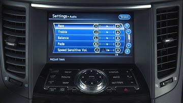 2014 Infiniti QX70 - Control Panel and Touch Screen Overview