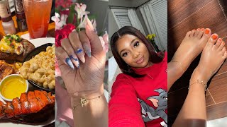 MAINTENANCE WEEK: Acrylic Nails + Pedicure, Marriage Chat w/ Dad | Amazon Haul & Lots of Packages