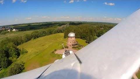 Eachine Razor/ Caddx Peanut! Rolling around Obeliai windmill