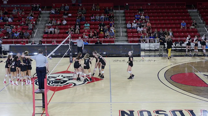 Exciting College Women's Volleyball - Davidson v. Wofford in Div. I Action