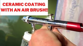 Using An Air Brush To Apply DPC T6+ | A 9h Pro Titanium Ceramic Coating!!!!