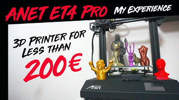 Anet ET4 PRO // My Experience after 2 months of use