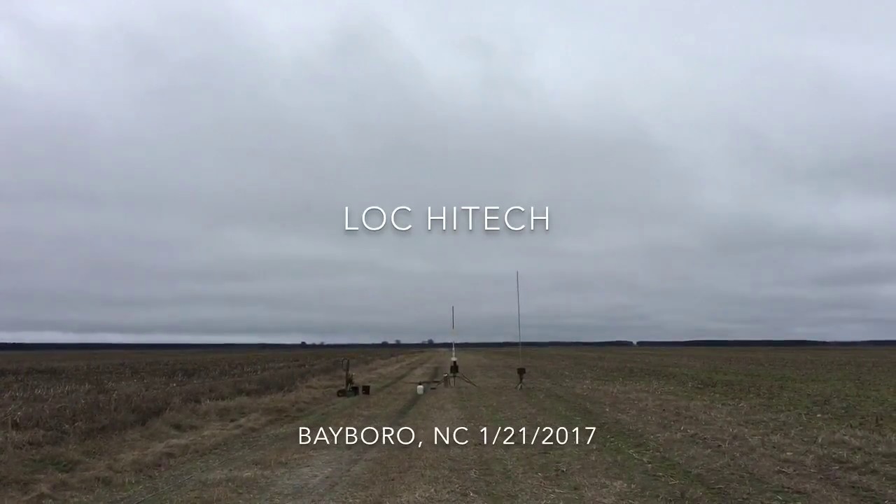 LOC HiTech on Aerotech H115 Dark Matter at Bayboro NC 1/21/2017 - YouTube