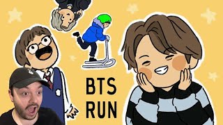 @mariannedraws  Run BTS Funny Moments ANIMATED #1 Reaction