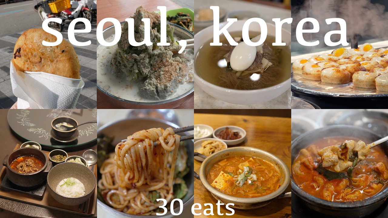 【韓国vlog】ソウル旅行ひとりグルメ30食！