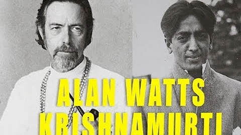 Alan Watts hypocrisie about Jiddu Krishnamurti