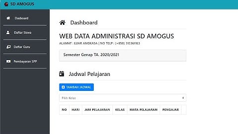 Final Project Basis Data - Web Administrasi SD AMOGUS