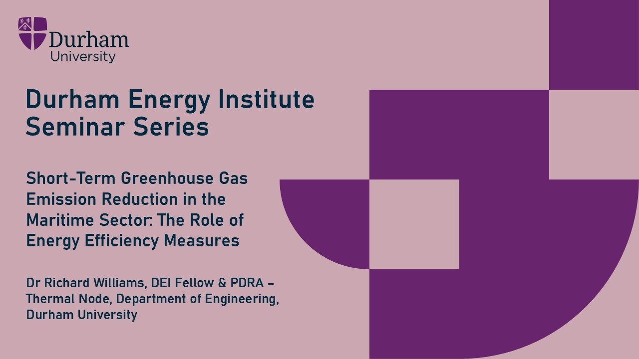Short Term Greenhouse Gas Emission Reduction in the Maritime Sector