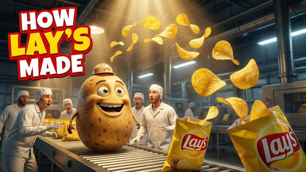 "How Lay's Chips Are Made From a Giant Potato" | Satisfying Process