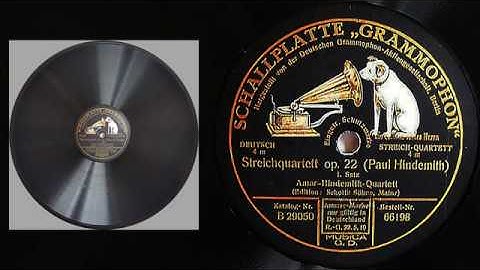 #1 Amar-Hindemith Quartet: Paul Hindemith - String Quartet No.4, Op.22 (1921)
