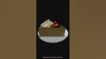Matcha Cake Blender 3D Modeling | Blender 3D